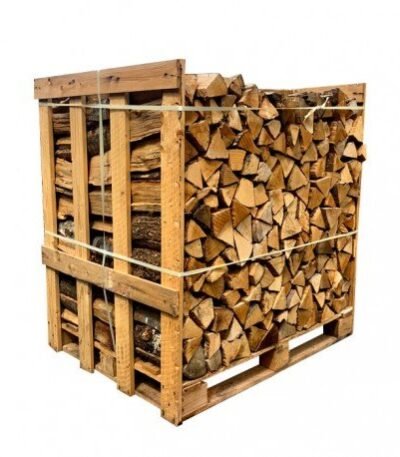 Halbpalette – 25 cm – Hartholzmischung – Palette 1 m³ – 1,5 Ster – Gather Brennholz
