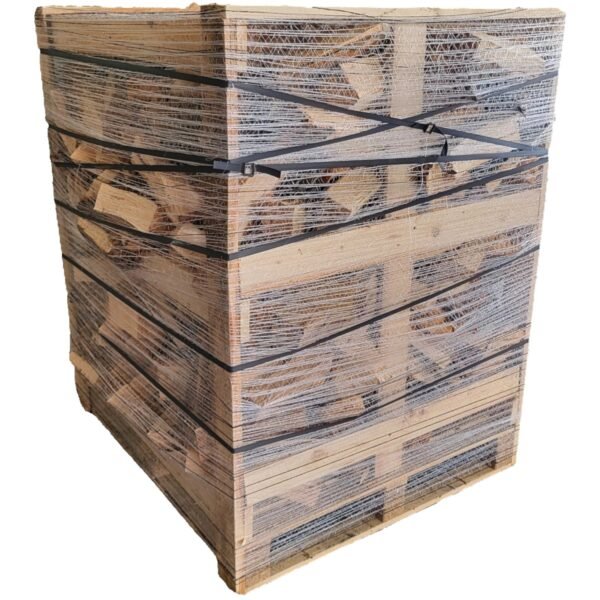 Kaminholz 25 cm Gestapelt und Trocken 115 cm x 105 cm x 105 cm – Gather Brennholz
