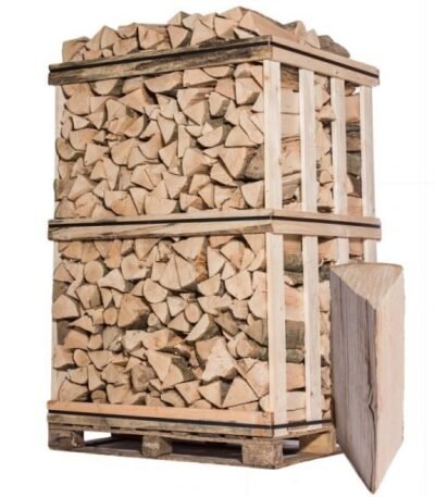 Palette 2 m³ – Brennholz 33 cm (gemischte Holzarten) – 3 Ster – Gather Brennholz