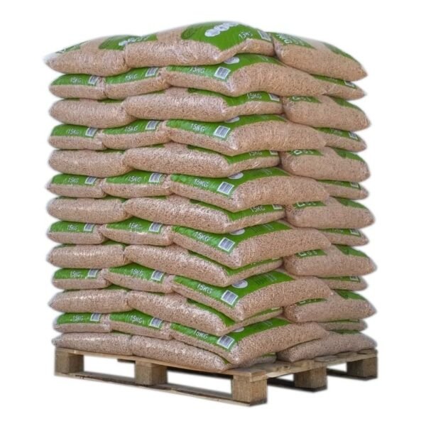Pellet DIN Pellets – Palette mit 65 Säcken zu 15 kg – Gather Brennholz