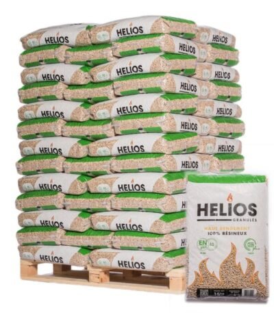 Pellet Helios – Palette mit 65 Säcken zu 15 kg – Gather Brennholz