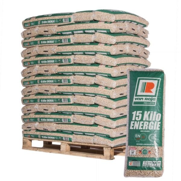 Pellet Von Roje – Palette mit 65 Säcken zu 15 kg – Gather Brennholz