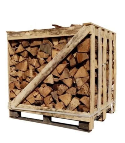 Scheitholz – 33 cm – trocken – Mischung aus Hartholz – Palette 1 m³ – 1,5 Ster – Gather Brennholz